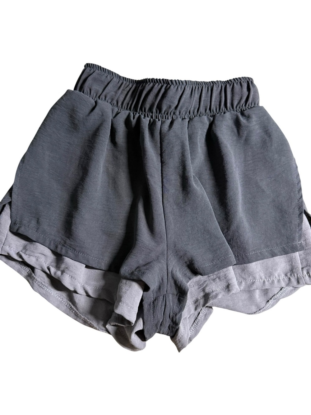 Altar'd State Gray Layered Athletic Shorts